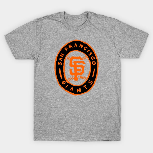 San Francisco Giaaaants 04 T-Shirt by Very Simple Graph